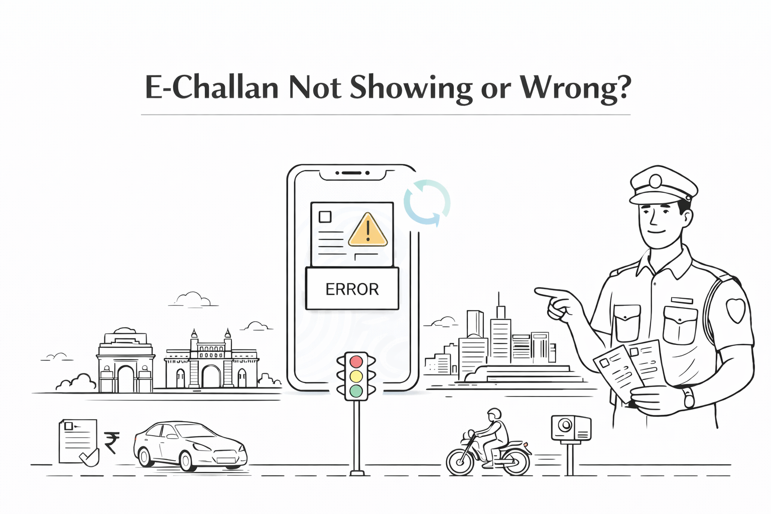 E-Challan Not Showing or Wrong? Here’s How to Dispute a Traffic Challan Online Lawyered